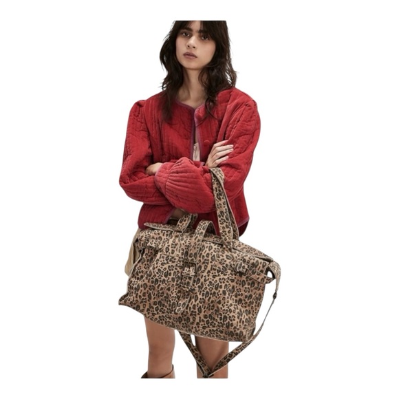Free People Wild Thing Leopard Tote NWT - Picture 2 of 5